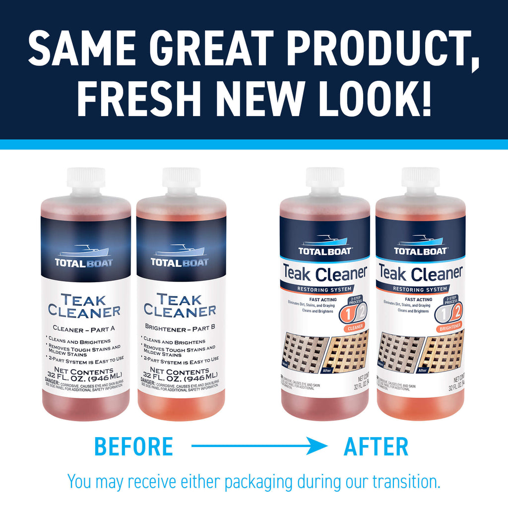 2-Part Teak Wood Cleaner and Brightening System