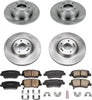 KOE6765 Autospecialty Front and Rear Replacement Brake Kit-Oe Brake Rotors & Ceramic Brake Pads