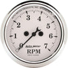 1694 Old TYME White Electric Tachometer,2.3125 In.