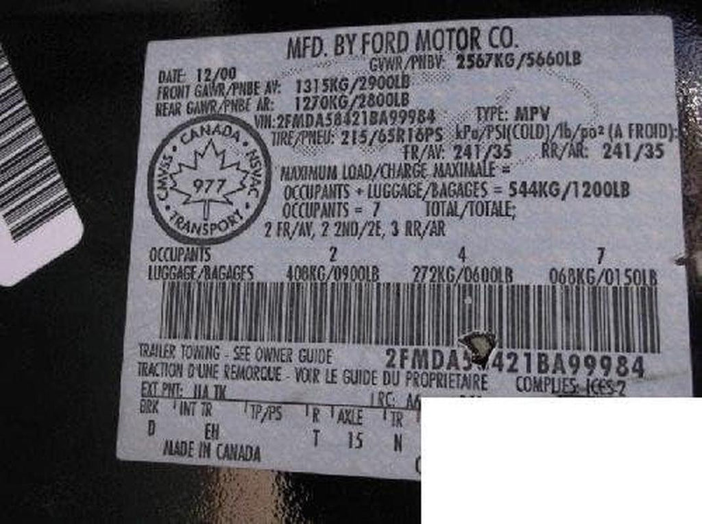 1F2Z-12A650-BE, Engine Control Module