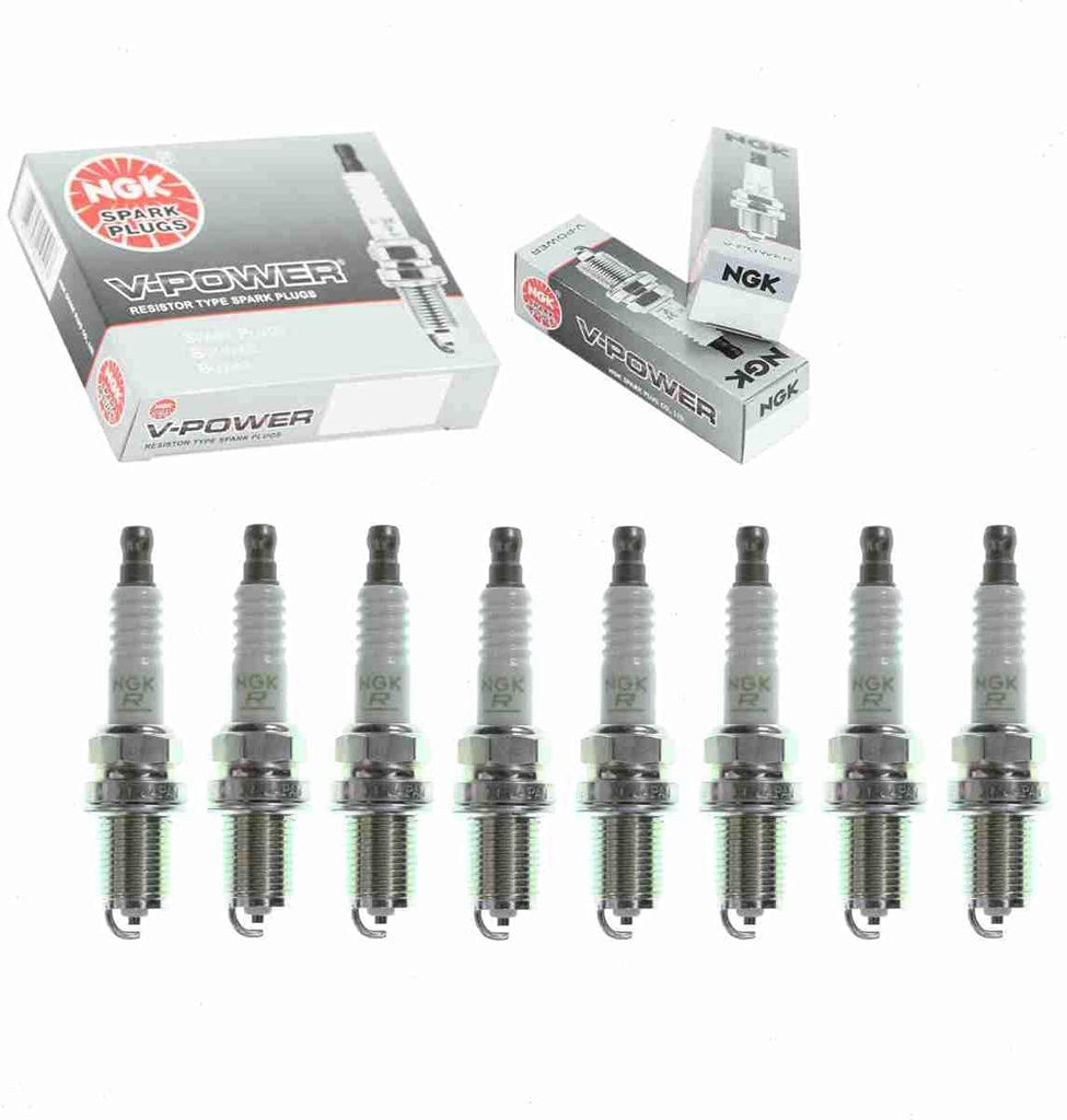 8 Pc NGK V-Power Spark Plugs Compatible with Lexus LS430 4.3L V8 2001-2006