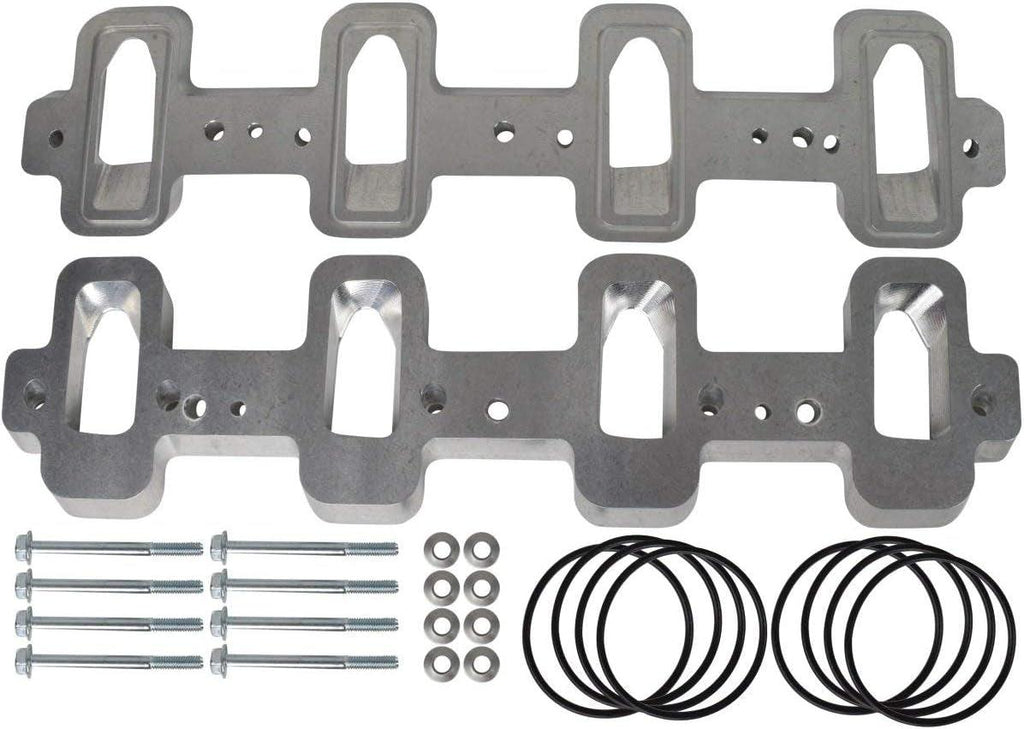 LS1 Cathedral Port Cylinder Head to LS3 LSA ZL1 CTS-V Supercharger Adapters Rectangle LSX 551316