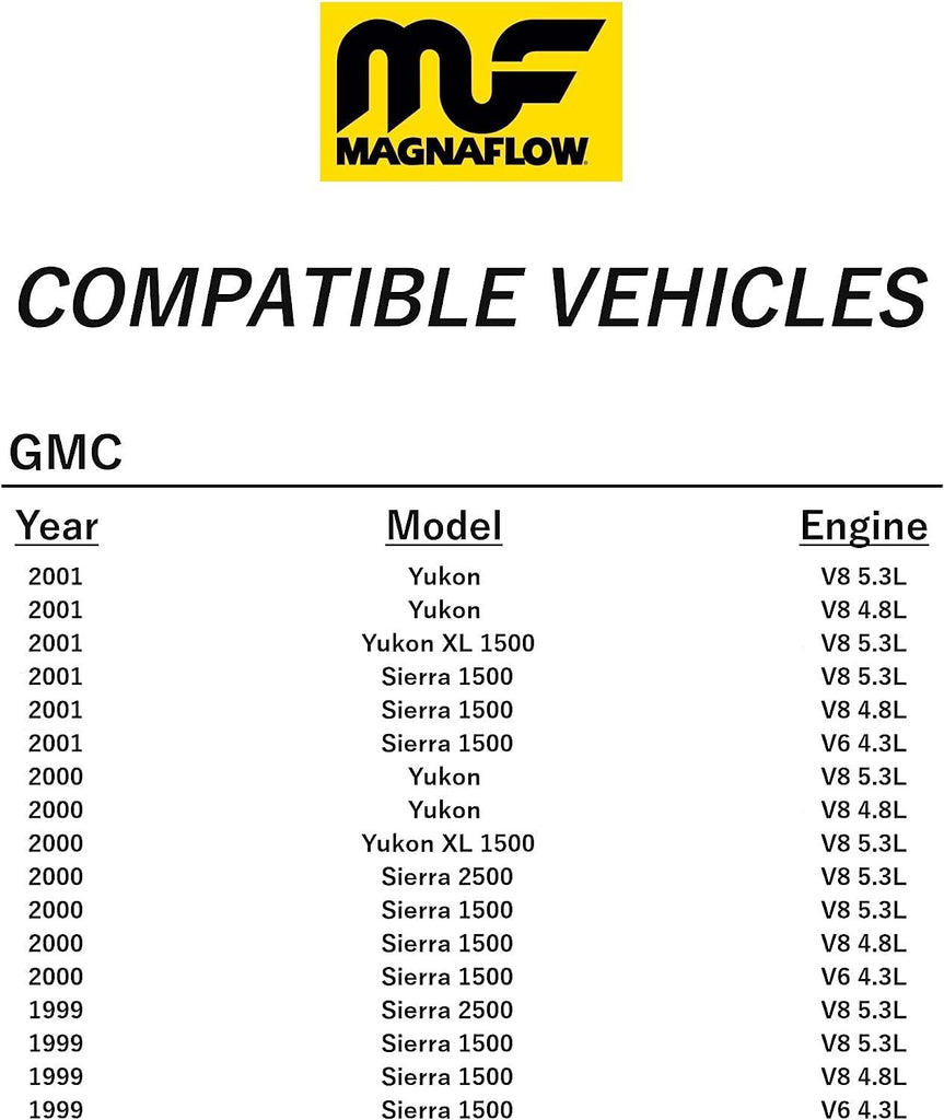 Magnaflow Direct-Fit Catalytic Converter 93419 - HM Grade, EPA Compliant - Designed for 1999-2006 Chevrolet Silverado 1500, 2000-2006 Chevrolet Tahoe