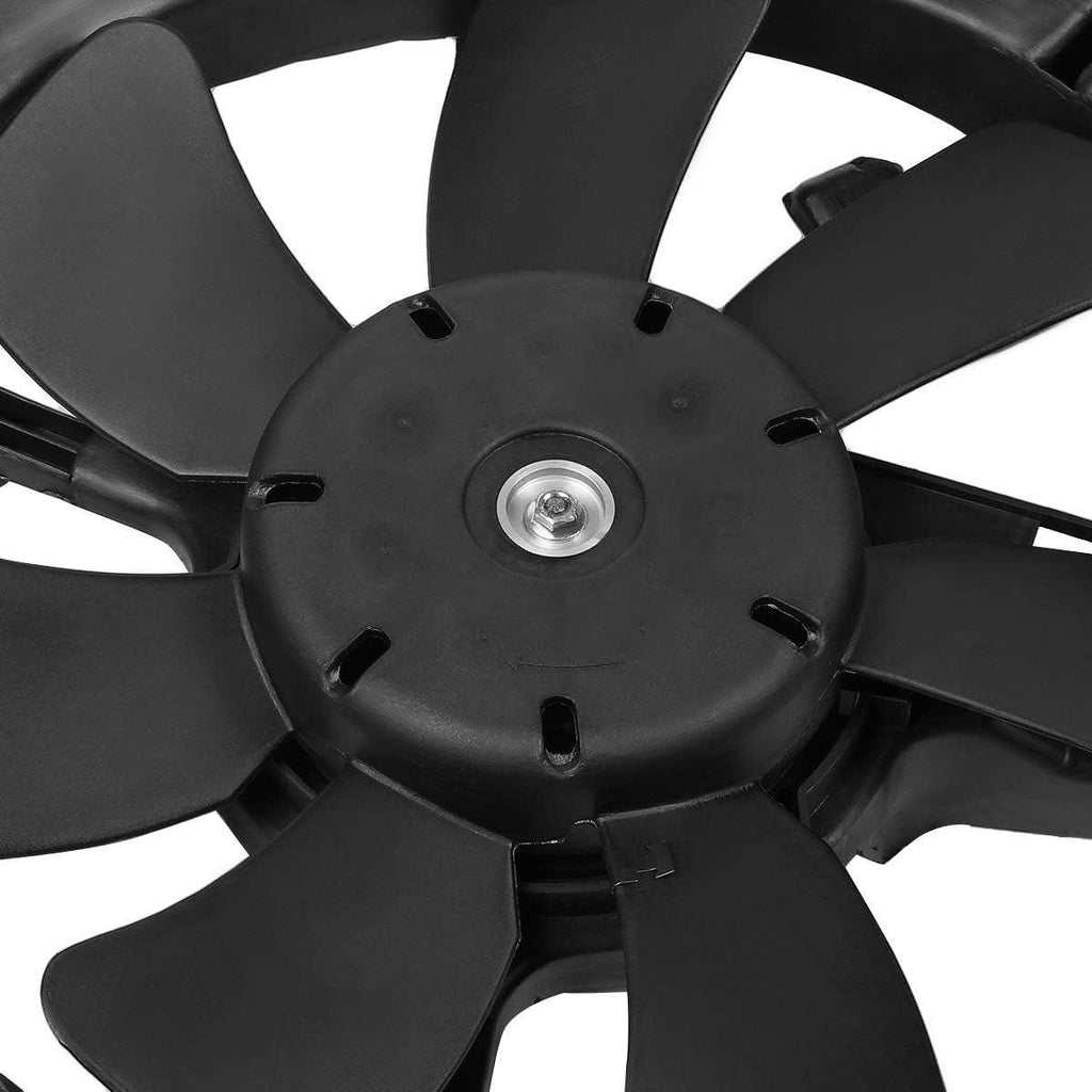 OEM-RF-0215 Factory Style Radiator Cooling Fan Assembly Cooling Efficiency Improved Direct Replacement [Compatible with 04-08 Mazda RX-8] Black