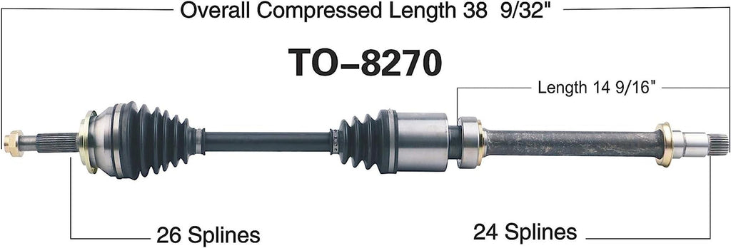 TO-8270 CV Axle