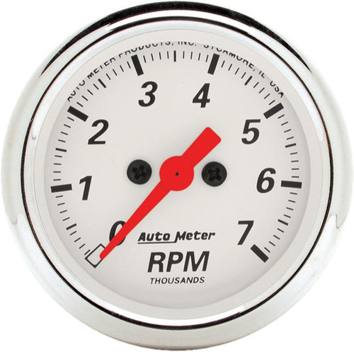 1397 Arctic White Electric Tachometer 2.3125 In.