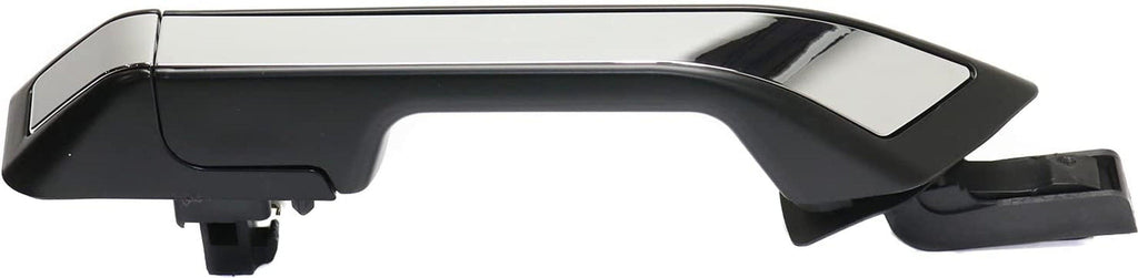 Front Exterior Door Handle Compatible with 2011-2017 Honda Odyssey Primed Black, with Chrome Insert, Passenger Side
