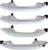 Front and Rear Exterior Door Handle Set of 4 Compatible with 2014-2018 Chevrolet Silverado 1500 and GMC Sierra 1500 Chrome Driver and Passenger Side