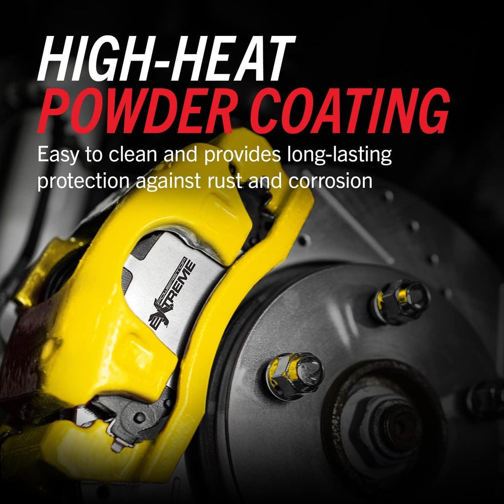Power Stop Rear S4992YLW Pair of High-Temp Yellow Powder Coated Calipers