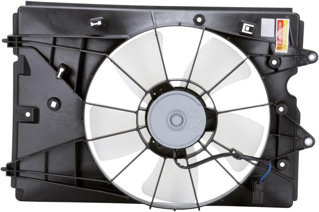 601230 Cooling Fan Assembly Compatible with 2009-2015 Honda Pilot , Black