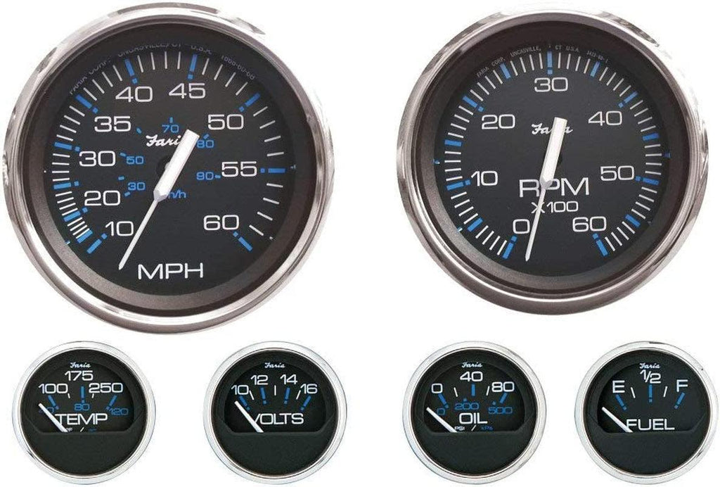 Faria Chesapeake Ss 6-Gauge Set