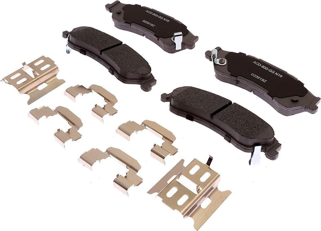 Advantage 14D729CHF1 Ceramic Rear Disc Brake Pad Set with Clips