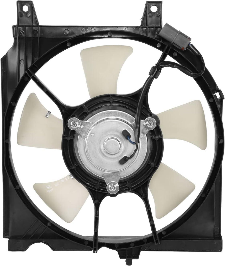 OEM-RF-0871 Factory Style A/C Condenser Fan Assembly Compatible with 95-98 Nissan 200SX / 95-99 Sentra 1.6L MT