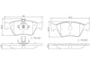 Brembo Front Disc Brake Pad Set for Mercedes-Benz (P50023N)