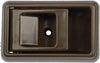 for Toyota Tacoma 1995 96 97 98 99 2000 Interior Door Handle Passenger Side | Front | Smooth Brown | Plastic | Replacement for 69205-04010-E0