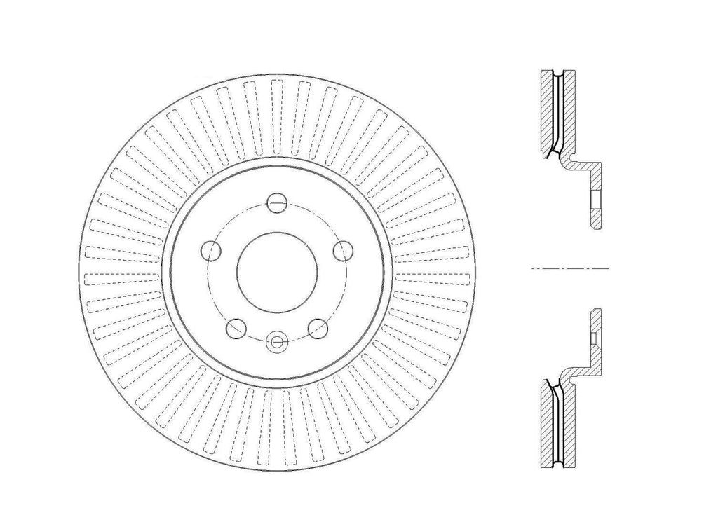 Centric Front Disc Brake Rotor for Encore, Trax (120.62142)