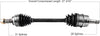 MZ-8245 - Front Driver Side CV Axle Shaft