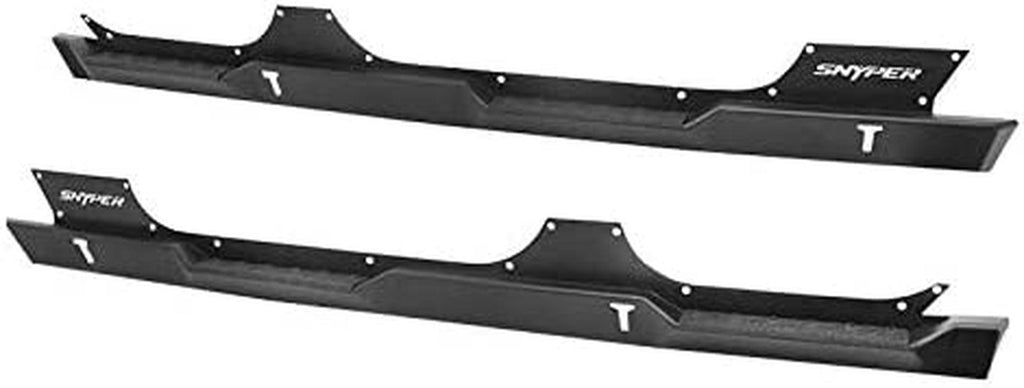 42-7015 Textured Black Rock Slider Steps for Jeep Wrangler JK Unlimited 4Dr 2007-2018 (Excl. 2018 JL), 1 Pack