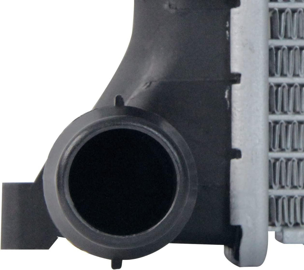 2265 Compatible with Vollkswagen Golf 1-Row Plastic Aluminum Replacement Radiator, Black