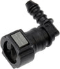 Dorman 800-212 Quick Connector 3/8 In. S to 6Mm Nylon 90 with O Ring, 2 Pack
