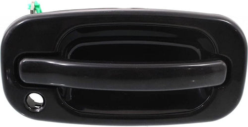 for Chevy Silverado 1500 HD Exterior Door Handle Front Passenger Side Smooth Black 2001-2006 | with Key Hole | Trim: LS/LT | GM1311140 | 15150736