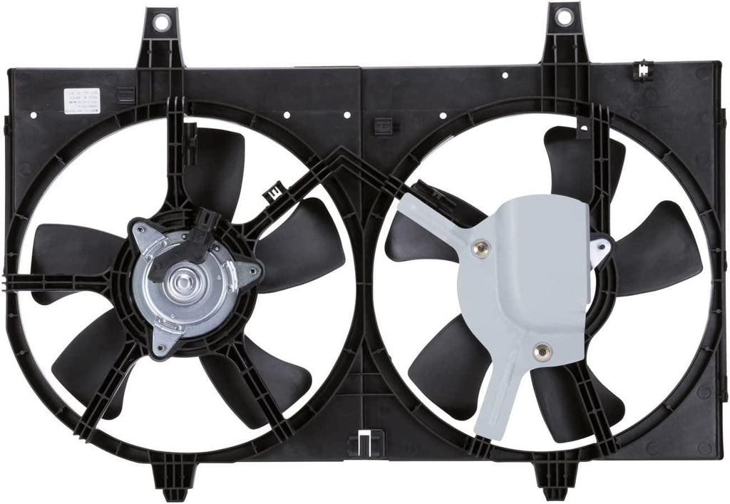 TYC 620710 Dual Radiator and Condenser Fan Assembly Fits 2003 Nissan Maxima