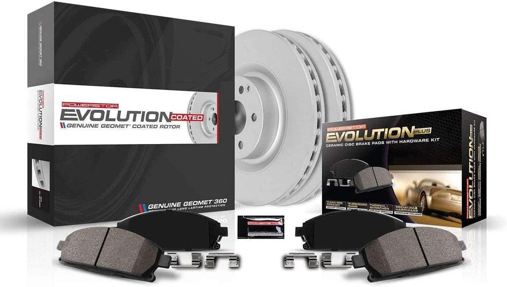 CRK2047 Coated Brake Rotor & Ceramic Brake Pads- Rear