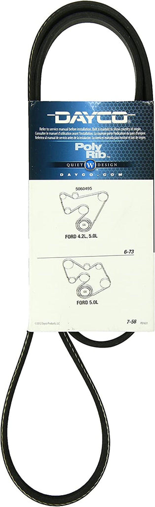 5060495 Serpentine Belt , Black