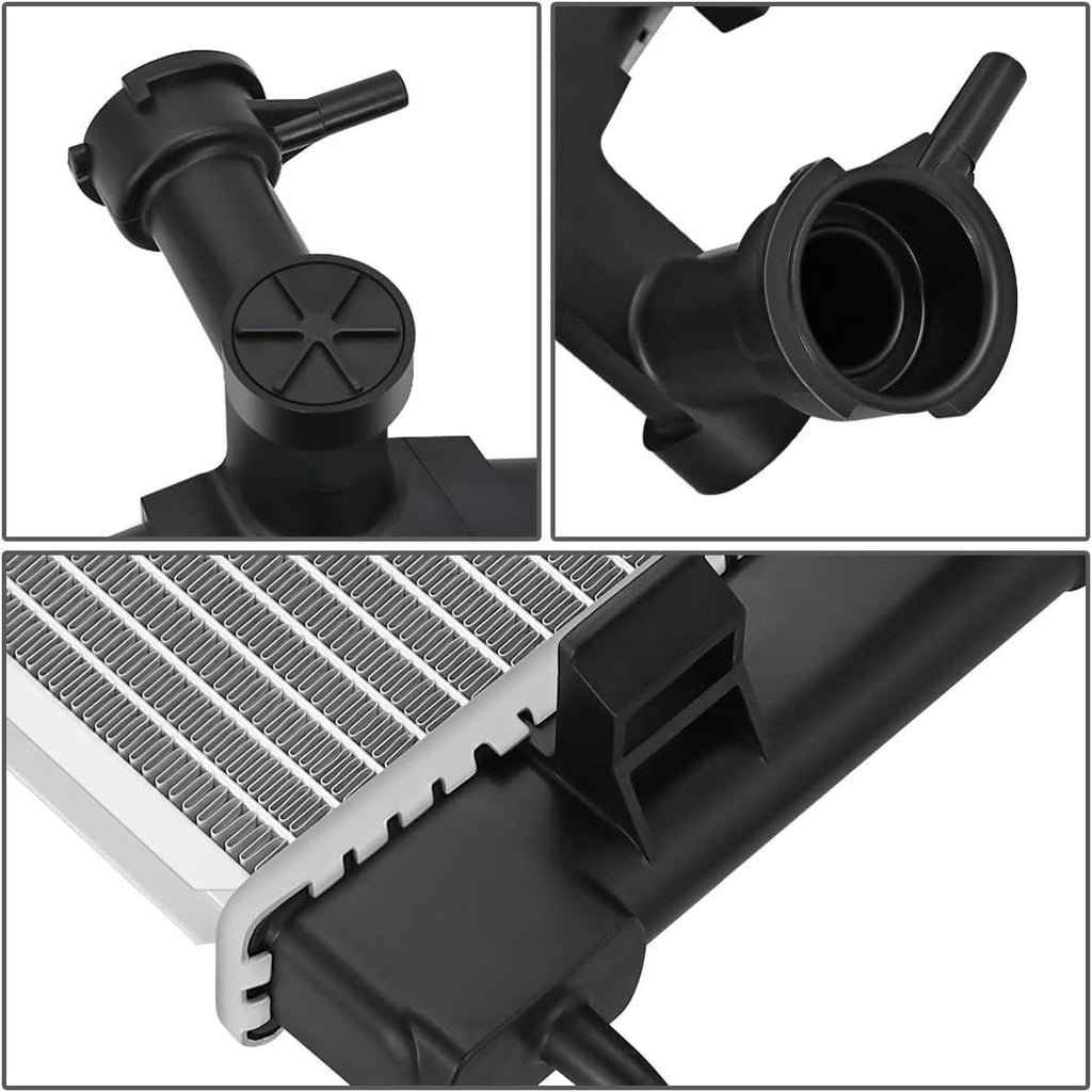 OEM-RA-13470 1-Row Aluminum Core Radiator Compatible with 2014-2019 Outlander,27-1/16" W X 15-3/4" H X 5/8" D,1-3/8" Inlet / 1-3/8" Outlet