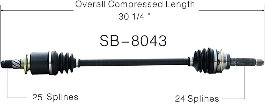 SB-8043 CV Axle Shaft