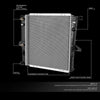 OEM-RA-2470 OE Style Aluminum Core Radiator DPI 2470 Compatible with 01-10 Mazda B2300 / 01-12 Ranger at MT, 20-13/16" W, 1-1/2" Inlet, 1-1/2" Outlet