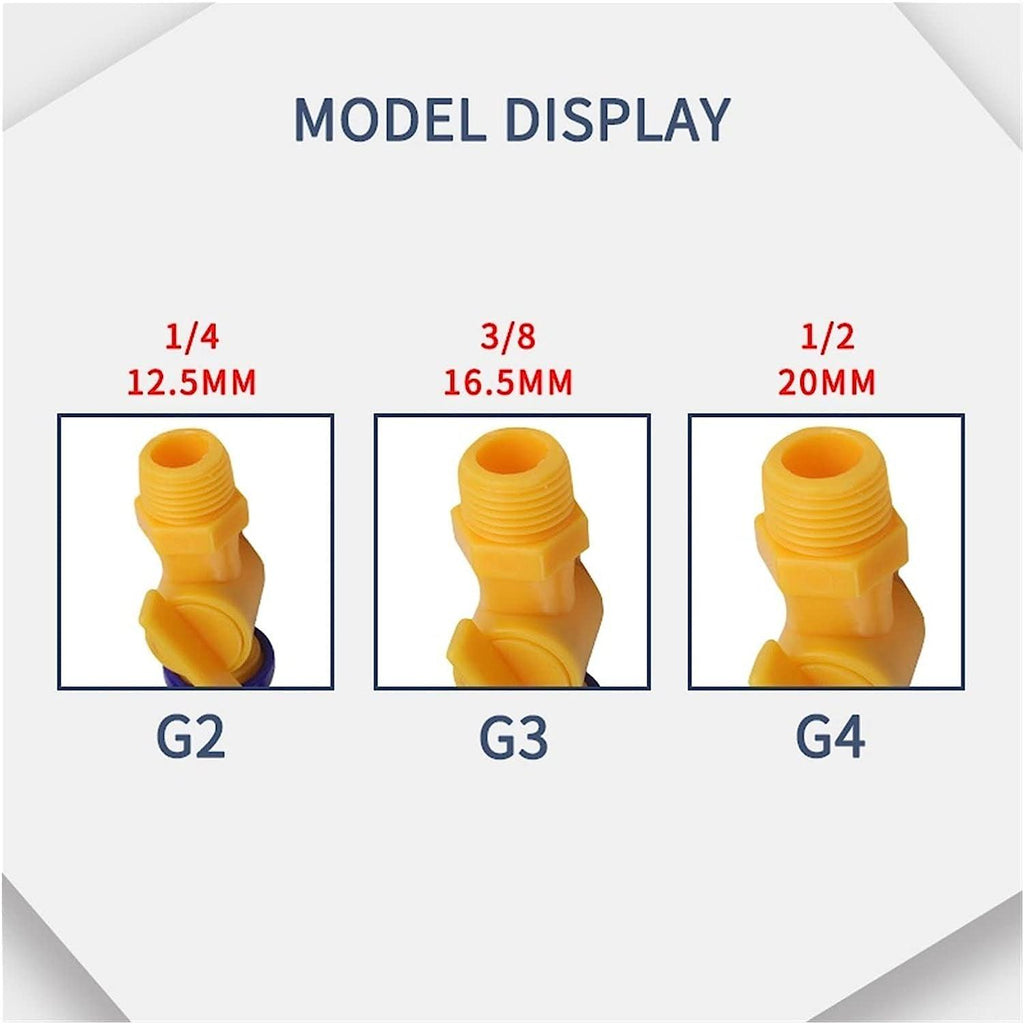 Aveanit 1PCS G2/3/4 300 400 500 600Mm Plastic round Nozzle Adjustable Oil Coolant Hose Flexible Water Oil Cooling Pipes (Color : No Switch, Size : G3-Base)