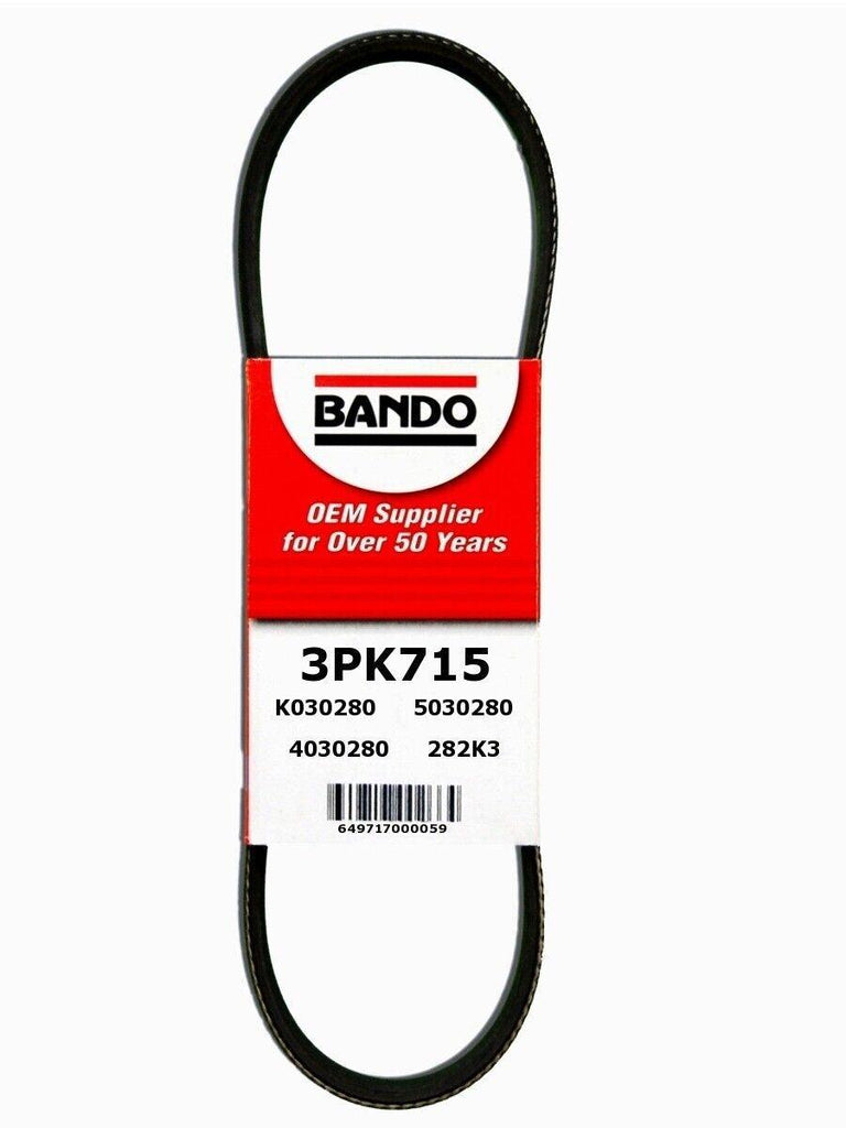Bando Accessory Drive Belt for 1987-1989 Acura Integra 3PK715
