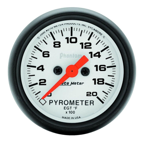 2-1/16 in. PYROMETER 0-2000 Fahrenheit PHANTOM - greatparts