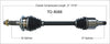 TO-8088 CV Axle Shaft