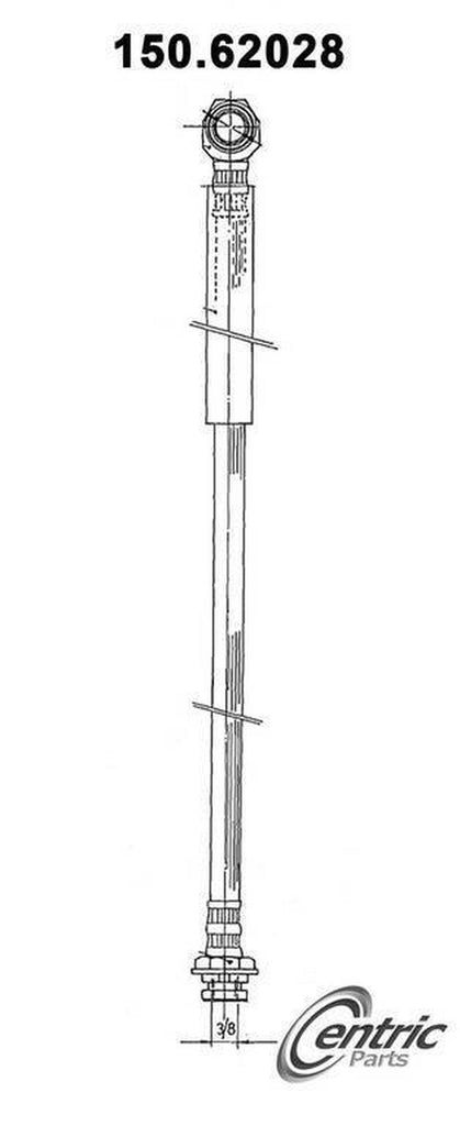 Brake Hydraulic Hose for Astro, Safari, Brougham+More 150.62028