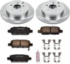 POWERSTOP Stop KOE2427 Autospecialty Rear Replacement Brake Kit-Oe Brake Rotors & Ceramic Brake Pads