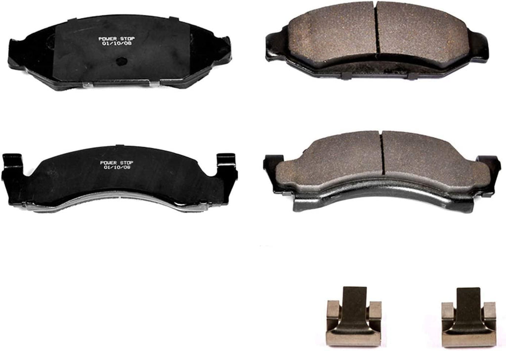 17-375, Z17 Front Ceramic Brake Pads with Hardware