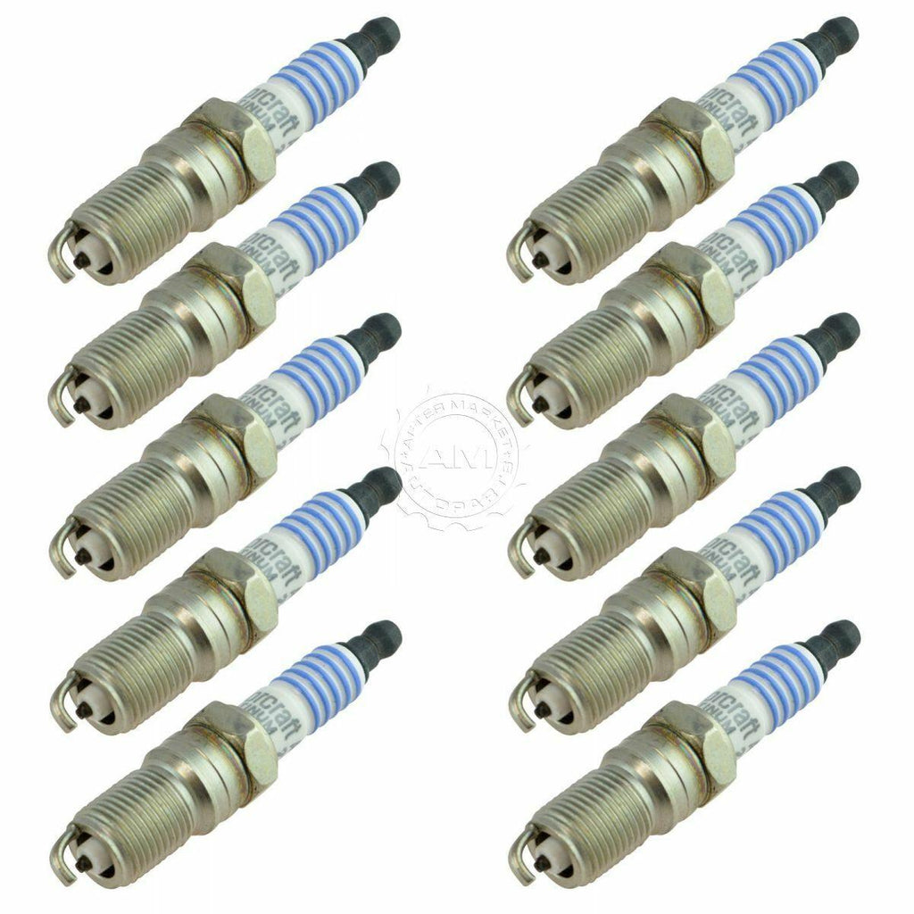 Motorcraft SP479 Platinum Engine Spark Plug Kit Set of 10 for Ford 6.8 Truck Van