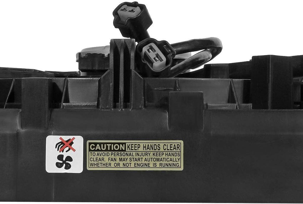 OEM-RF-0244 Factory Style Radiator Cooling Fan Assembly Cooling Efficiency Improved Direct Replacement [Compatible with 2011-2013 Juke]