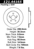 Rear Disc Brake Rotor for Corolla, Prius, Prius Awd-E+More (121.44165)