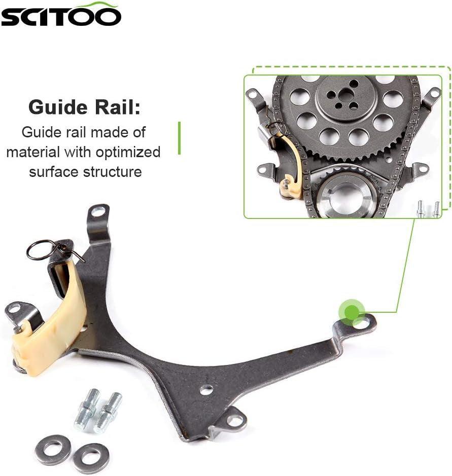 9-3212 Engine Timing Chain Kit Replaces for Chevrolet for GMC Express 1500 Savana 1500 Silverado Sierra 1500 Astro Blazer 2500 Safari Savana 2500 S10 P30 Sonoma 4.3L 1999-2006