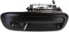 for Chevy Express 2500 Exterior Door Handle Front Passenger Side Smooth Black 2003-2009 | with Key Hole| Trim: Base/Ls