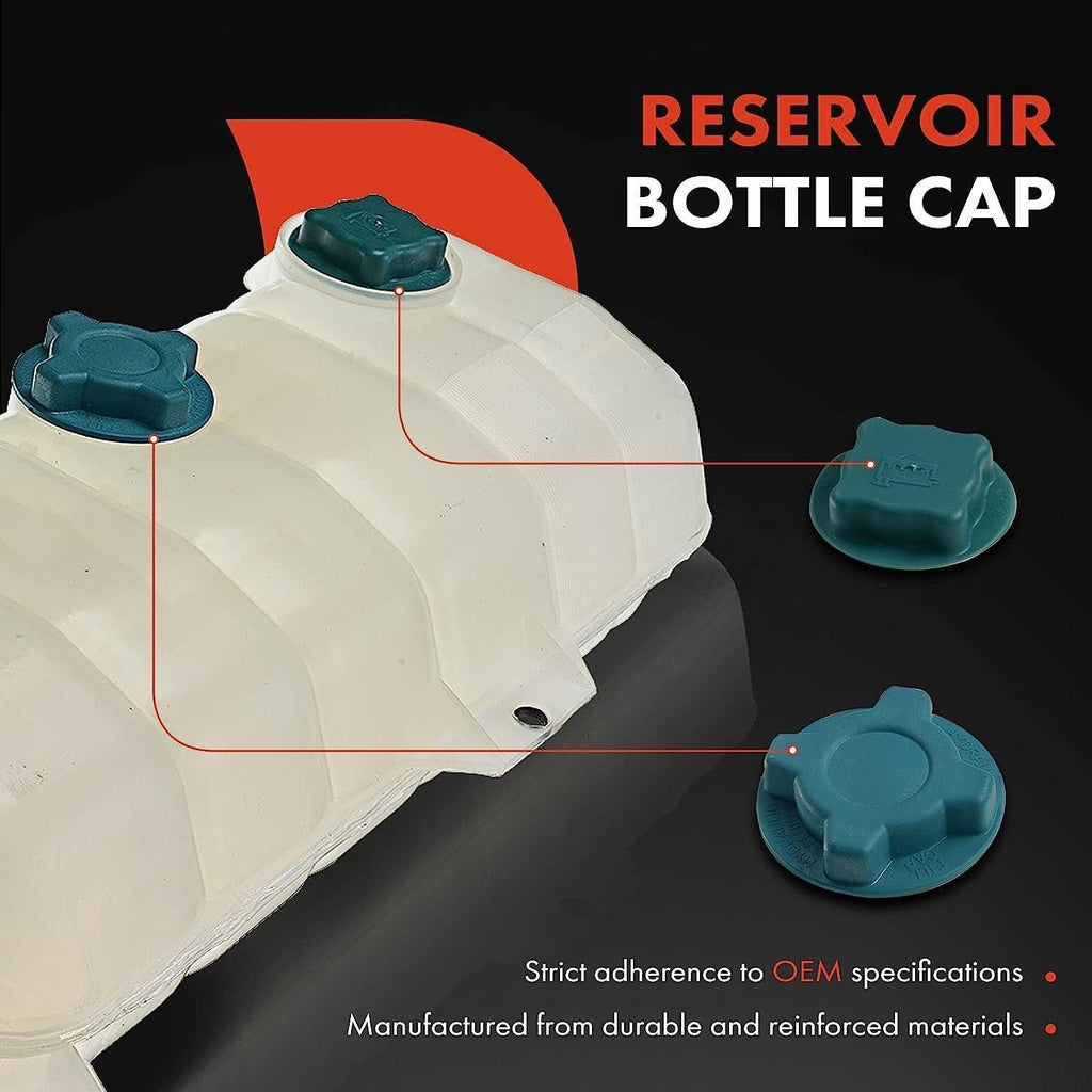A-Premium Engine Coolant Overflow Recovery Reservoir Tank [W/Cap] Compatible with Volvo VN VN42T 1998-1999, VN VN64T 1998-1999, VNL Base 2000-2003, VNM Base 2000-2003, Replace # 1674916