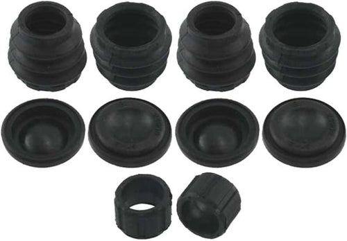 Professional 18H1191 Rear Disc Brake Caliper Rubber Bushing Kit with Seals, Bushings, and Caps