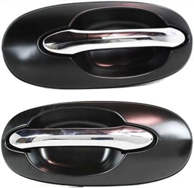 Evan Fischer Exterior Door Handle Set of 2 Compatible with 2002-2005 Kia Sedona - KI1521100, KI1520100