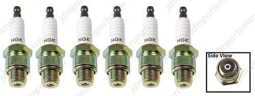 (6X) NGK BU8H (6431) Non-Resistor Spark Plug Pre-Gapped for Mercury & Mariner