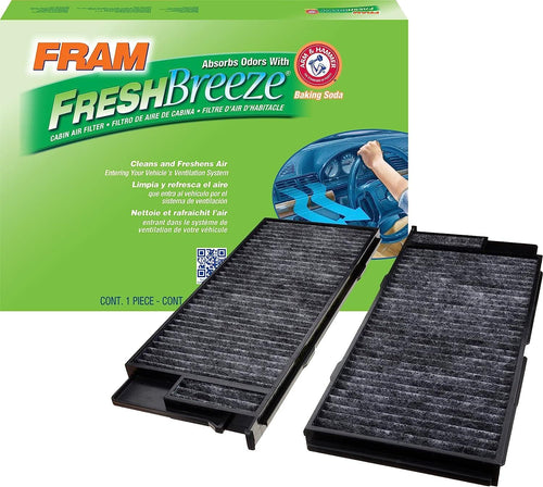 Fresh Breeze Cabin Air Filter Replacement for Car Passenger Compartment W/ Arm and Hammer Baking Soda, Easy Install, CF11923 for Select Lexus and Toyota Vehicles