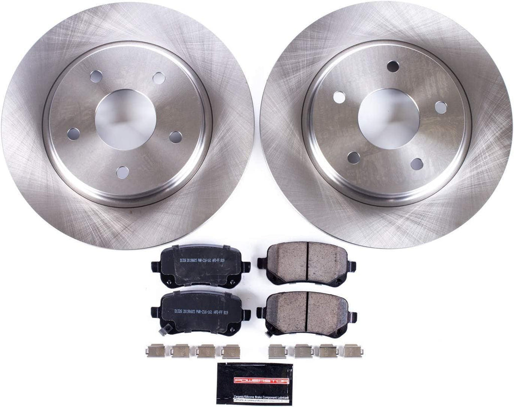 KOE4569 Autospecialty Rear Replacement Brake Kit-Oe Brake Rotors & Ceramic Brake Pads