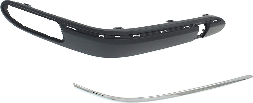 Front Bumper Trim for MERCEDES BENZ C-CLASS 2001-2007 RH Primed with Avantgarde and Elegance Package Sedan with Chrome Trim